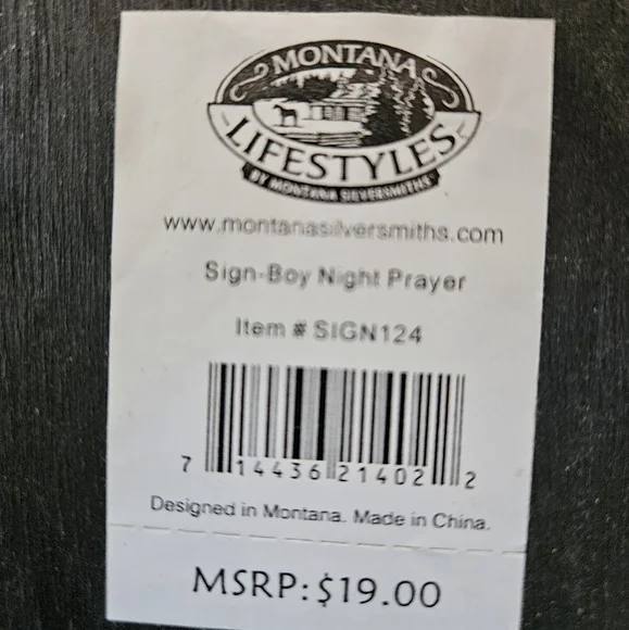 ==boys Wooden cross with bedtime prayer - Picture 6 of 8